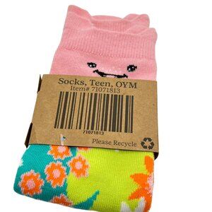 Girl Scout Axolotl Reward Teen Socks NWT Cotton Blend Little Brownie Bakers